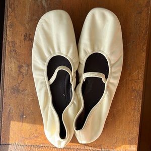 Reformation Buffy Ruched Ballet Flat